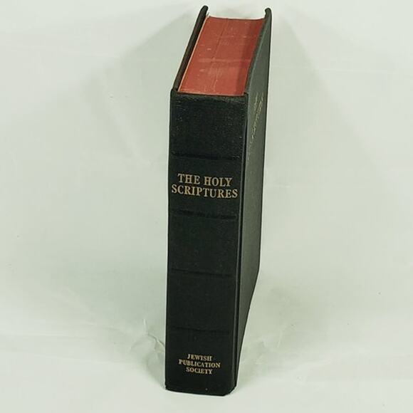 The Holy Scriptures Jewish Publication Society Bible Black with Red Edges - Picture 3 of 4